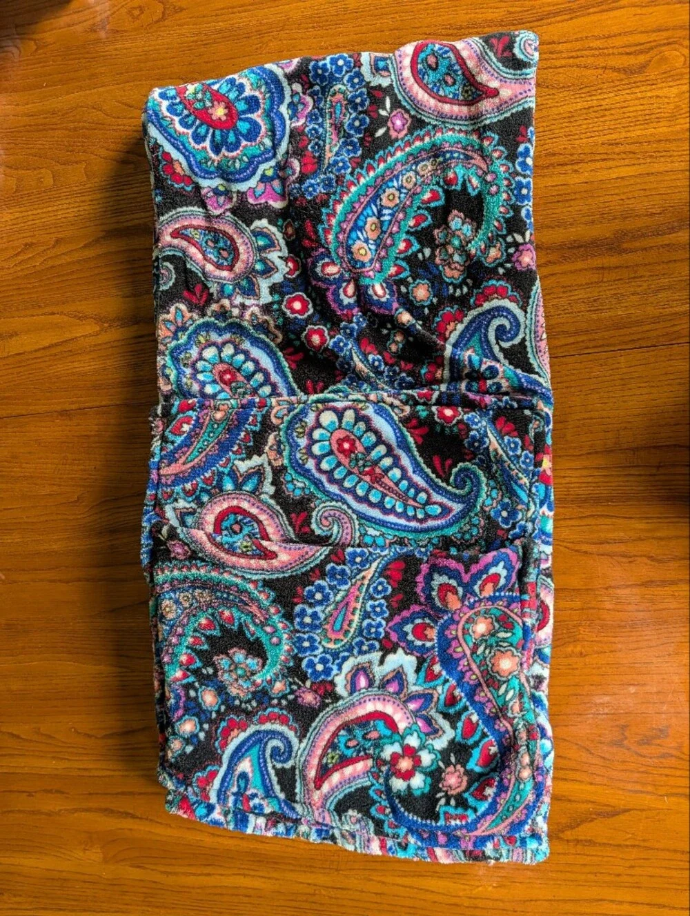 Vera Bradley Fleece Travel Blanket - Multicolor Paisley Print